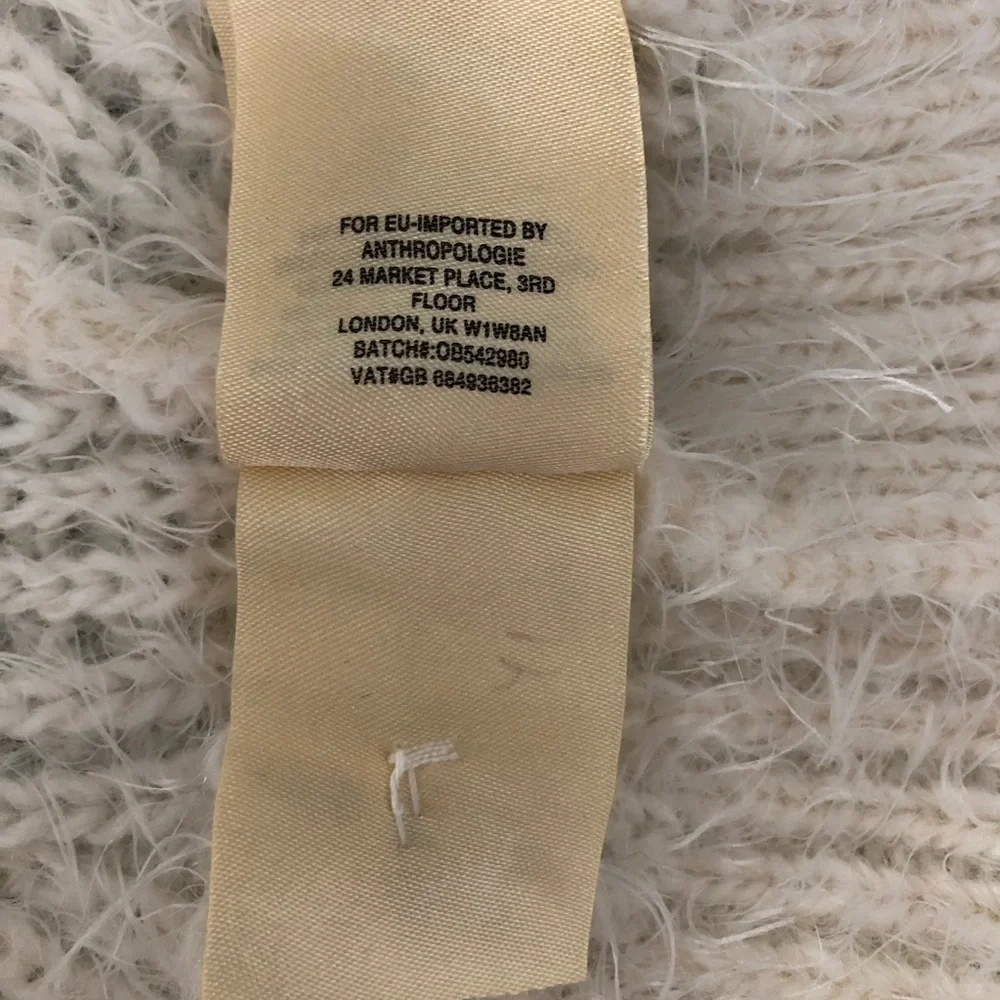 Anthropologie Gray and Cream Cowl Neck Sweater - Picture 7 of 15
